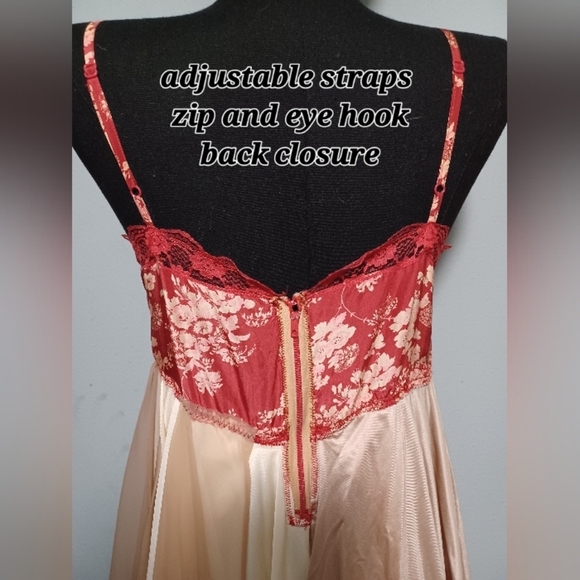 A Boho Vintage Layered Lace Wedding Upcycled Slip Dress - Picture 6 of 12